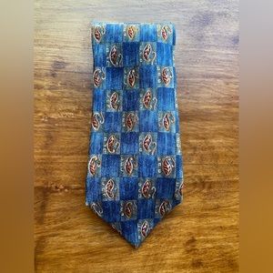 Ferrell Reed Blue and Grey Silk Tie